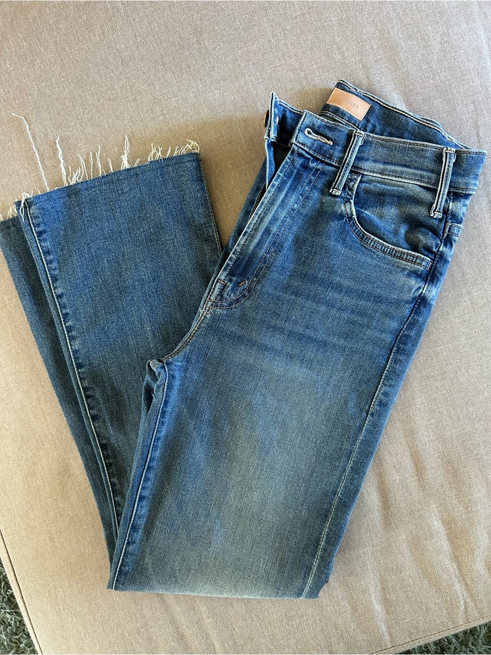 Mother The Hustler Ankle Fray sz 26